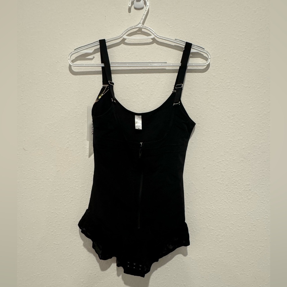 Black Shapewear Bodysuit with Adjustable Straps